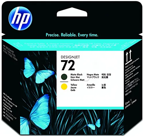 HP C9384A/72 Druckkopf schwarz matt + gelb