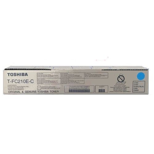 Toshiba 6AJ00000268/T-FC210EC Toner-Kit cyan, 33.600 Seiten/5%
