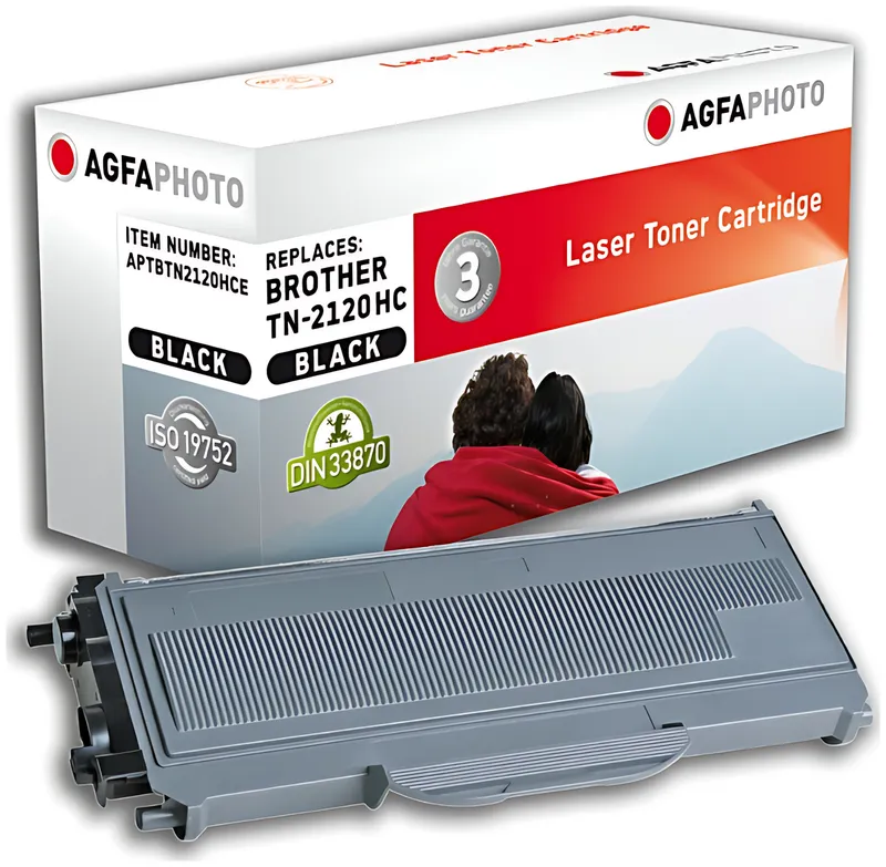 AgfaPhoto APTBTN2120HCE Toner-Kit, 5.200 Seiten ISO/IEC 19752 136 Gramm (ersetzt Brother TN2120)