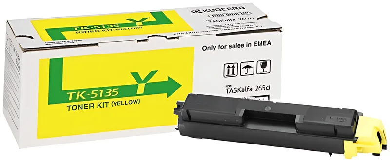Kyocera 1T02PAANL0/TK-5135Y Toner-Kit gelb, 5.000 Seiten/5%