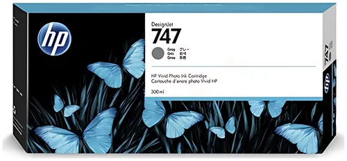 HP P2V86A/747 Tintenpatrone grau 300ml