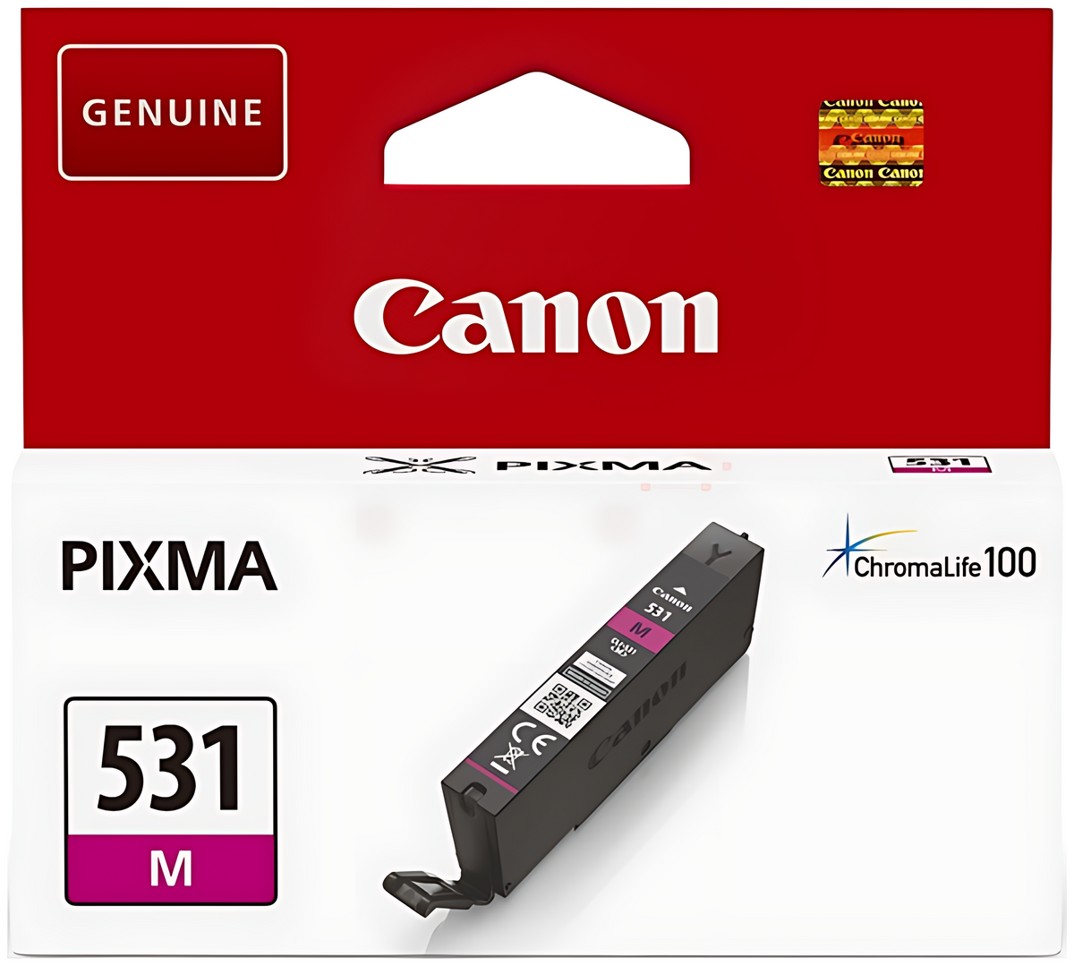 Canon 6120C001/CLI-531M Tintenpatrone magenta, 475 Seiten ISO/IEC 19752 242 Fotos 8.2ml