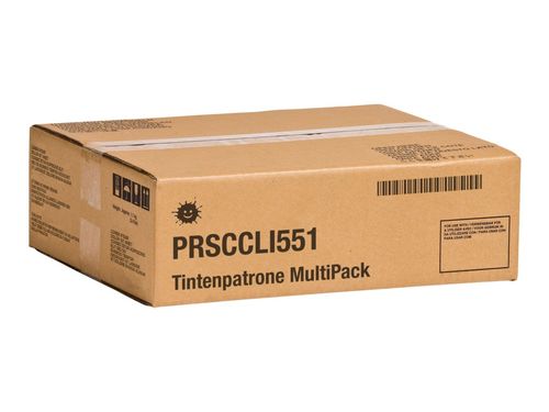 Kompatibel PRSCCLI551 Tintenpatrone MultiPack Bk,C,M,Y Blister VE=4 (ersetzt Canon CLI-551)