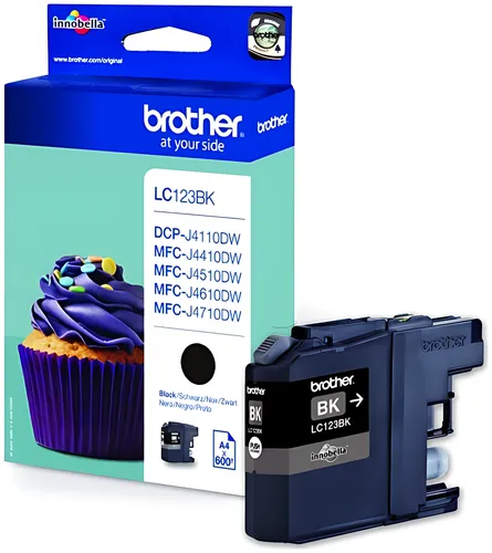Brother LC-123BK Tintenpatrone schwarz, 600 Seiten ISO/IEC 24711 11ml