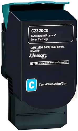 Lexmark C2320C0 Toner-Kit cyan return program, 1.000 Seiten ISO/IEC 19752