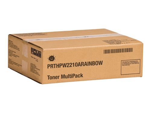 Kompatibel PRTHPW2210ARAINBOW Toner MultiPack Bk,C,M,Y VE=4 (ersetzt HP 207A/W2210A 207A/W2211A 207A/W2212A 207A/W2213A)