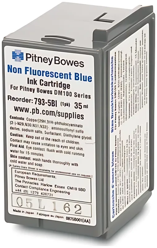 Pitney Bowes Druckkopfpatrone blau für DM-Serie