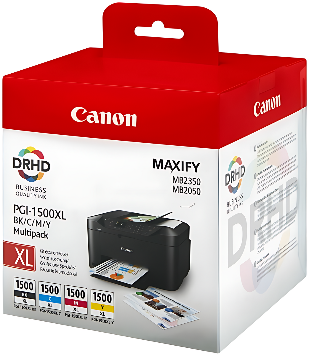 Canon 9182B010/PGI-1500XLCMYBK Tintenpatrone MultiPack Bk,C,M,Y 34ml + 3x12ml VE=4