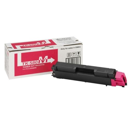 Kyocera 1T02KTBNL0/TK-580M Toner magenta, 2.800 Seiten ISO/IEC 19798