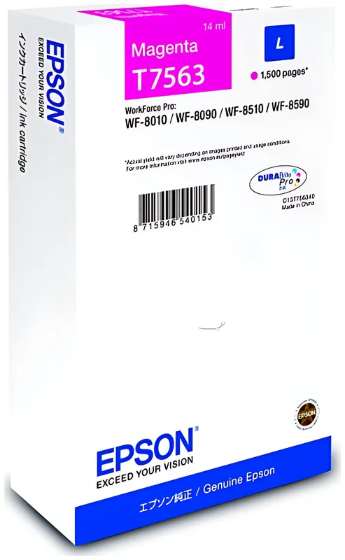 Epson C13T75634N/T7563 Tintenpatrone magenta, 1.500 Seiten 14ml