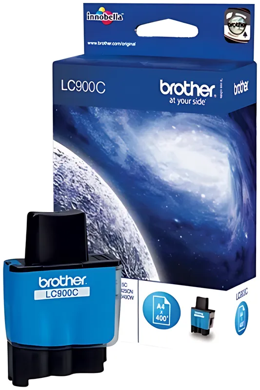 Brother LC-900C Tintenpatrone cyan, 400 Seiten/5% 8ml