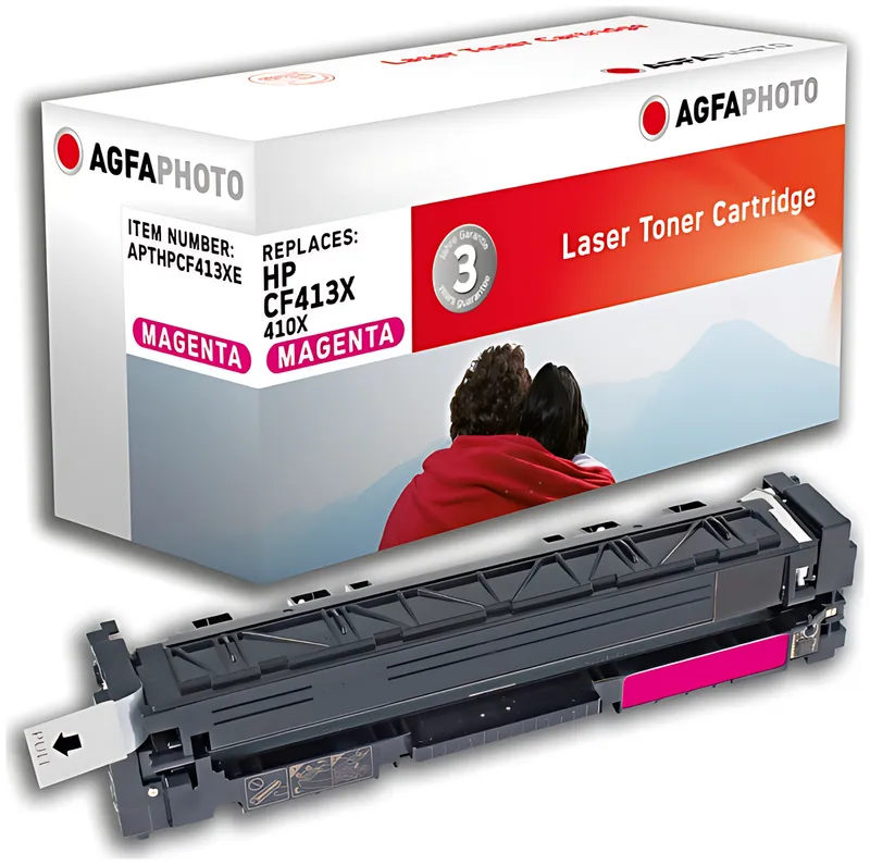 AgfaPhoto APTHPCF413XE Tonerkartusche magenta, 5.000 Seiten 109 Gramm (ersetzt HP 410X/CF413X)