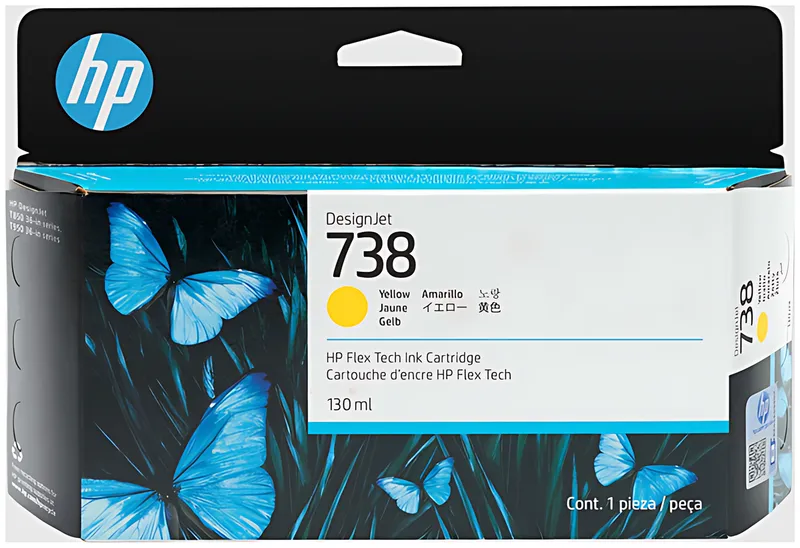 HP 738 Tintenpatrone gelb