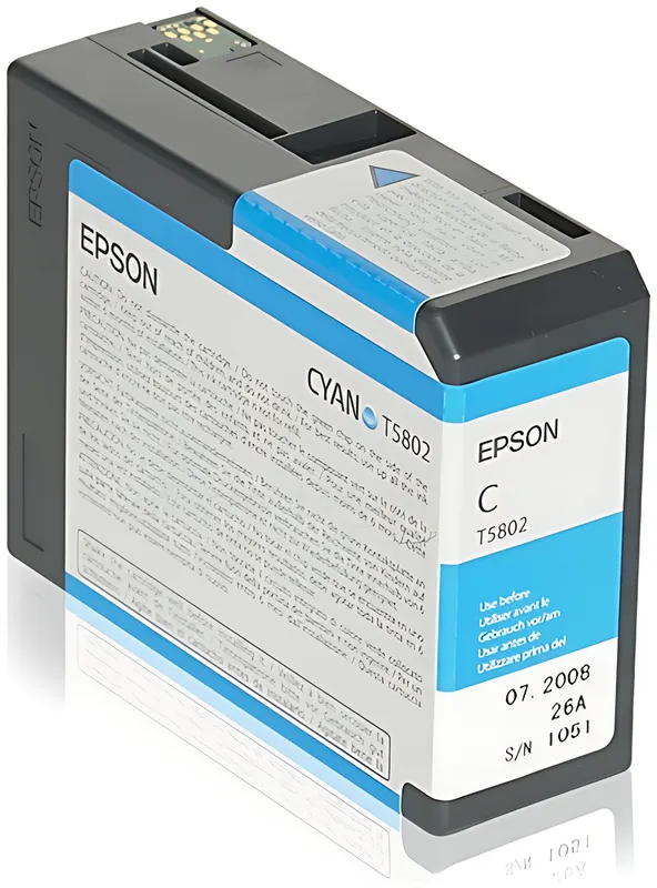 Epson C13T580200/T5802 Tintenpatrone cyan 80ml