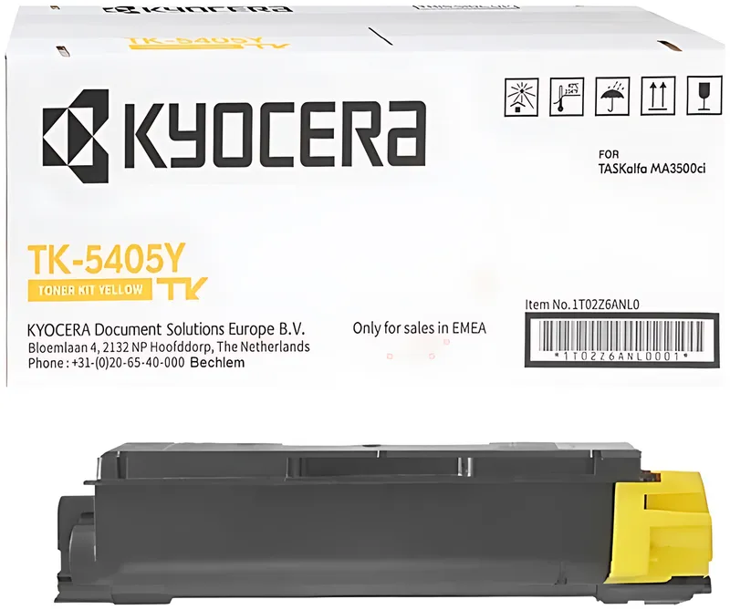 Kyocera 1T02Z6ANL0/TK-5405Y Toner-Kit gelb, 10.000 Seiten ISO/IEC 19752