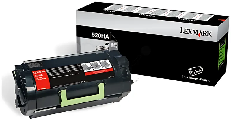 Lexmark 52D0HA0/520HA Toner-Kit schwarz, 25.000 Seiten ISO/IEC 19752