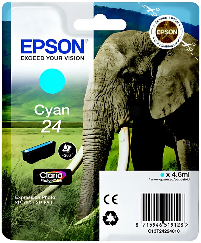 Epson 24 Cyan Tintenpatrone