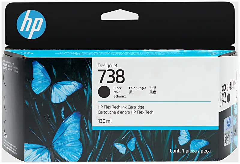 HP 738 Tintenpatrone schwarz