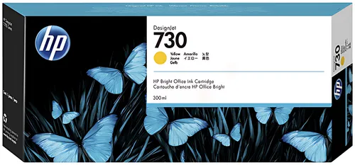 HP P2V70A/730 Tintenpatrone gelb 300ml