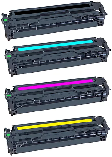 Kompatibel PRTHPCB540ARAINBOW Toner MultiPack Bk,C,M,Y VE=4 (ersetzt HP 125A/CB540A 125A/CB541A 125A/CB542A 125A/CB543A)
