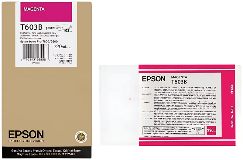 Epson C13T603B00/T603B Tintenpatrone magenta 220ml
