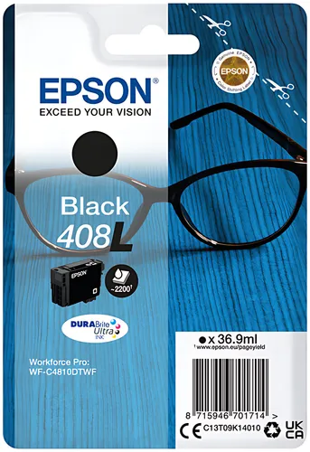 Epson C13T09K14010/408L Tintenpatrone schwarz High-Capacity, 2.200 Seiten 36,9ml