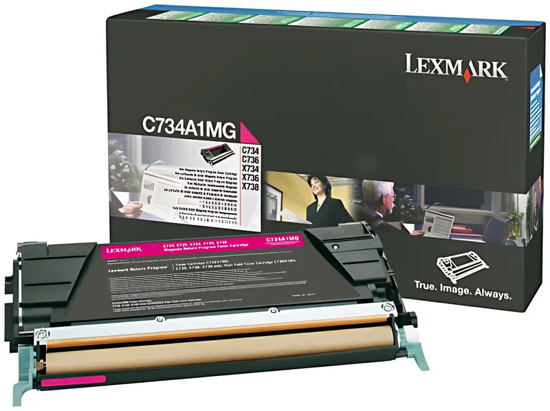 Lexmark C734A1MG Toner-Kit magenta return program, 6.000 Seiten ISO/IEC 19752