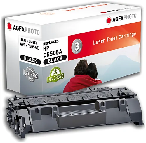 AgfaPhoto APTHP505AE Tonerkartusche schwarz, 2.300 Seiten 110 Gramm (ersetzt HP 05A/CE505A)