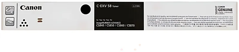Canon 3763C002/C-EXV58BK Toner schwarz, 71.000 Seiten ISO/IEC 19752