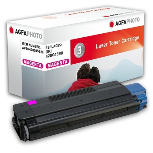 AgfaPhoto APTO42804538E Toner magenta, 3.000 Seiten 140 Gramm (ersetzt OKI 42804538)