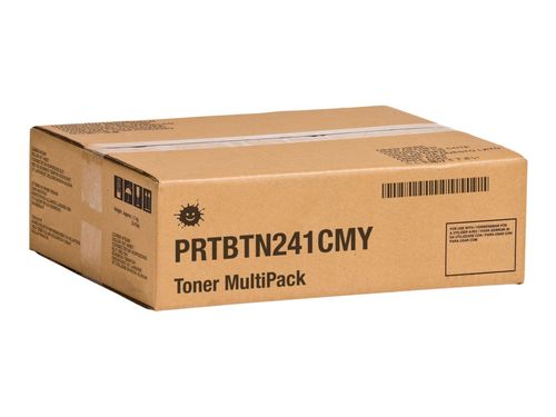 Kompatibel PRTBTN241CMY Toner MultiPack C,M,Y, 4.200 Seiten (ersetzt Brother TN241CMY)