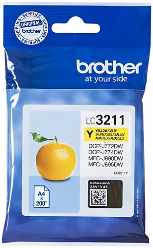 Brother LC-3211Y Tintenpatrone gelb, 200 Seiten ISO/IEC 19752