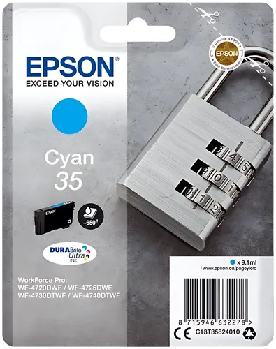 Epson C13T35824010/35 Tintenpatrone cyan, 650 Seiten 9,1ml